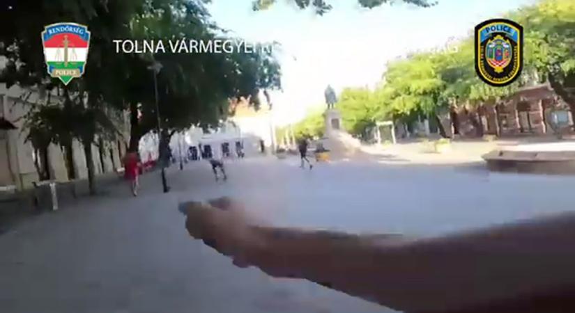 Ukrán álrendőrt tartóztattak le Szekszárdon – videón az elfogás!