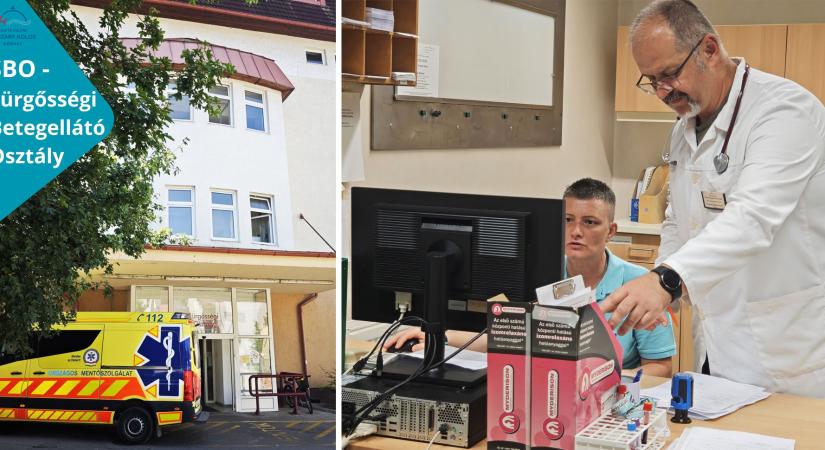 Huszonötezer beteget láttak el az elmúlt egy évben az esztergomi kórház sürgősségi osztályán