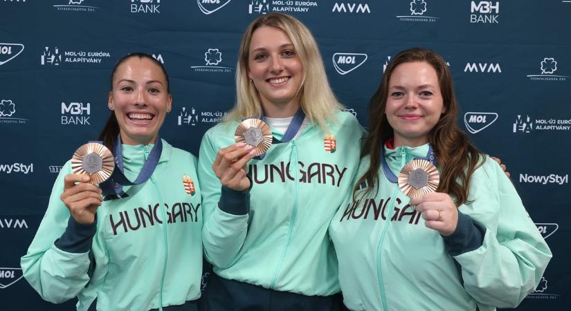 Megkapták a kicserélt bronzérmeiket a párizsi olimpia magyar hősnői