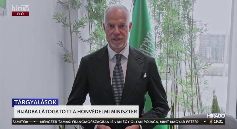 Rijádban tárgyalt a magyar honvédelmi miniszter  videó