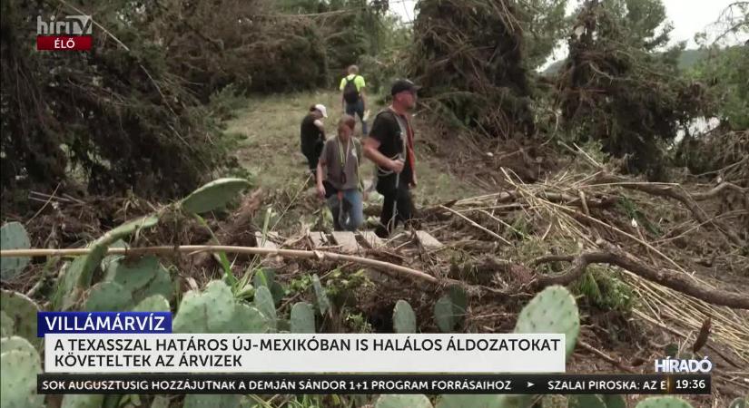 Texasszal határos Új-Mexikóban is halálos áldozatokat követelt az árvíz  videó