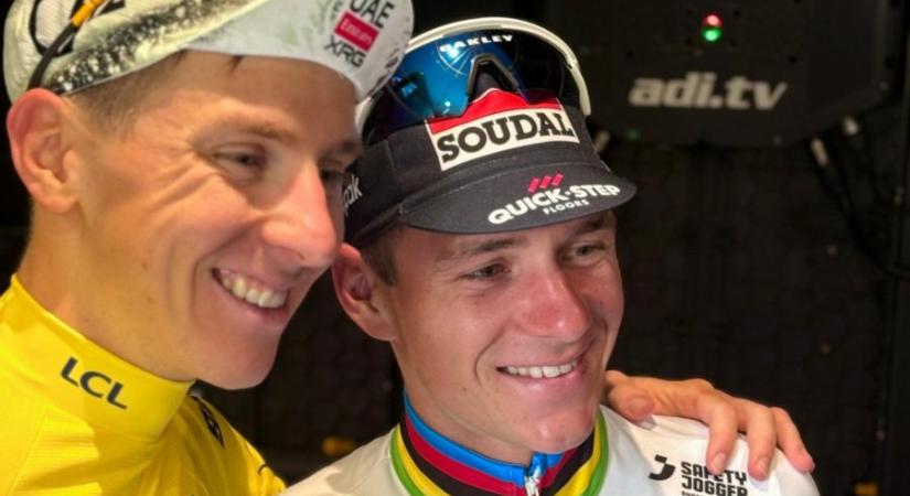 Evenepoel nyerte az időfutamot, Pogacar átvette a vezetést