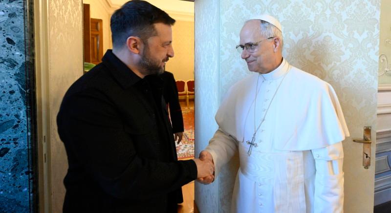 XIV. Leó pápa fogadta Volodimir Zelenszkijt Rómában