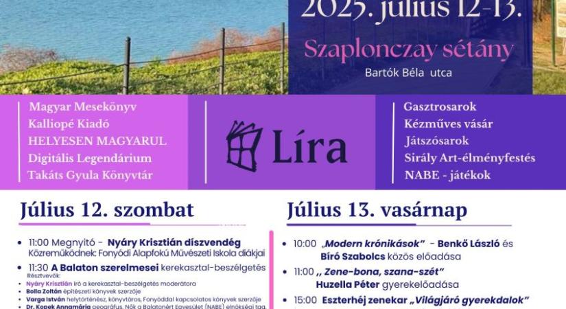 Kulturális Panoráma – I. Fonyódi Könyvfesztivál a hétvégén
