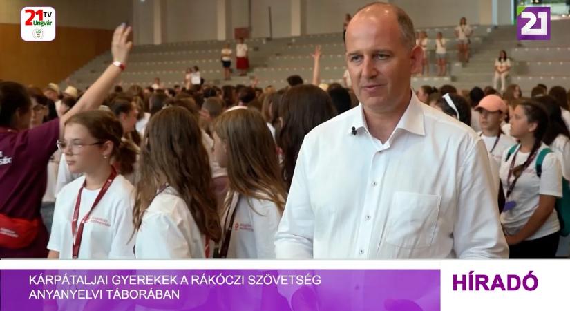 Kárpátaljai gyerekek a Rákóczi Szövetség anyanyelvi táborában (videó)