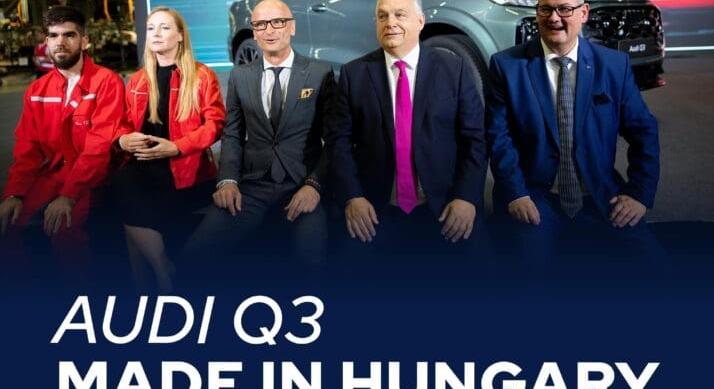 Győrben beindult az új Audi Q3 gyártása – Orbán Viktor is részt vett az ünneplésben