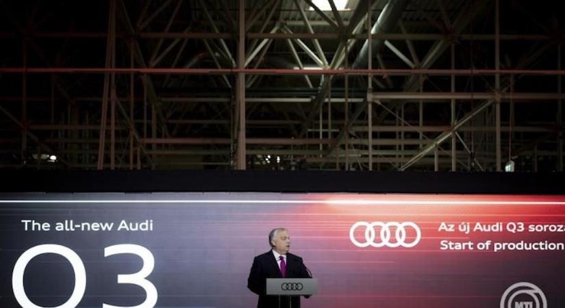Orbán Viktor szerint az Audi Győrben számíthat a magyar kormányra