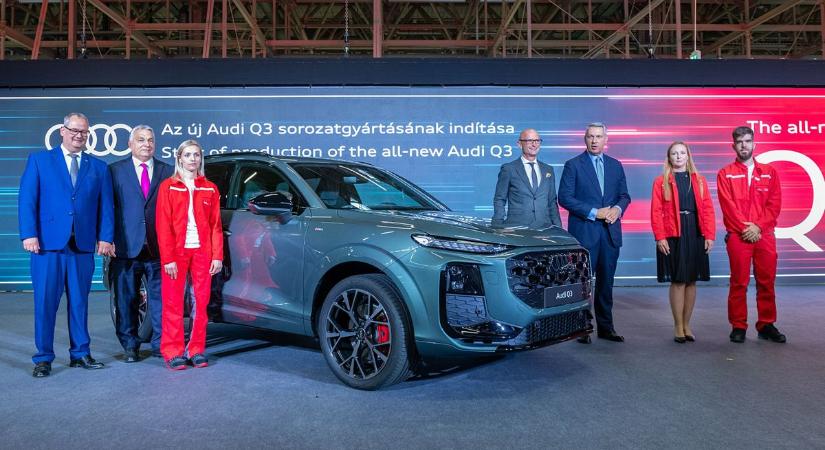 Így indították el az új Audi Q3 termelést Győrben - fotók, videó