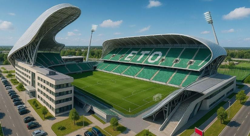 Mit szólna, ha ilyen lenne 100 év múlva az ETO stadionja? Elképesztő látványtervek