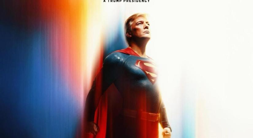 Supermanként mutatja Trumpot a Fehér Ház Instagram-oldala