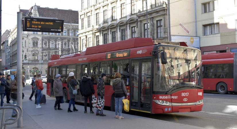 BKK: változik bizonyos belvárosi trolibuszok közlekedése