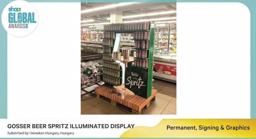 Kétszeres POP világbajnok a magyar Gösser Spritz display
