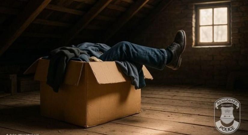 Érdekes módon próbált elbújni a férfi a rendőrök elől a zalai városban