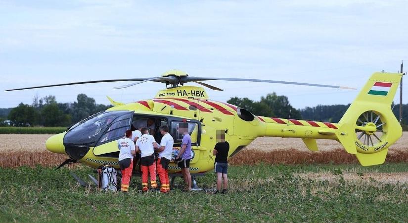 Gyerekei szeme láttára vitte el a mentőhelikopter az anyát, elaludhatott a volánnál