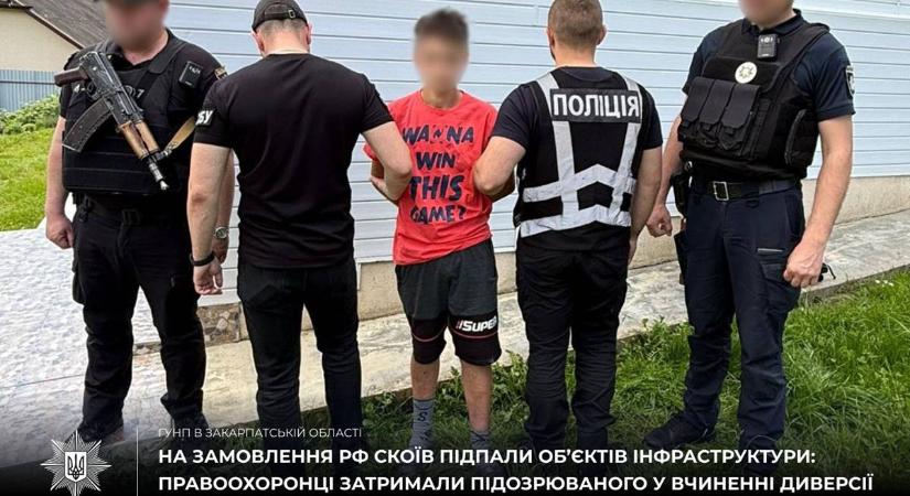 Orosz megbízásból gyújtogatott egy fiatal férfi Kárpátalján