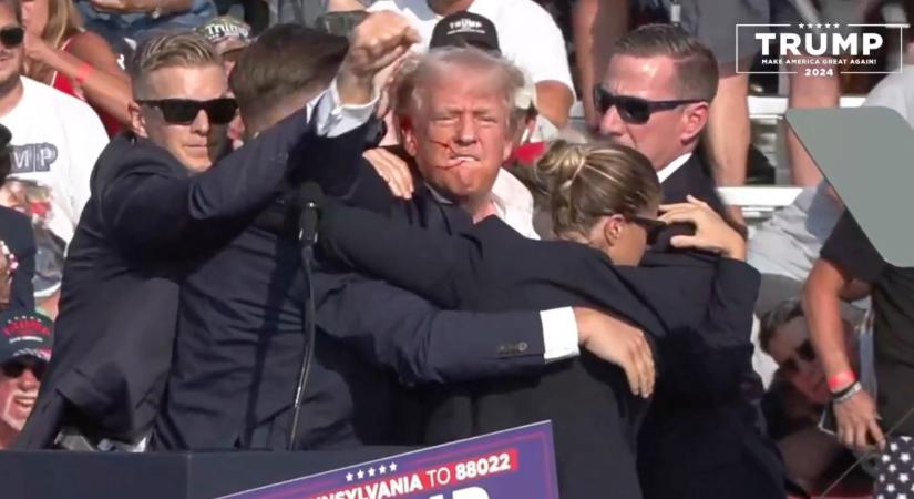 Maga Donald Trump beszélt az ellene elkövetett merényletkísérlet következményeiről