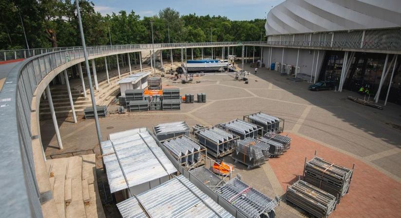 Már javában készül a Campus Fesztivál helyszíne – fotókkal, videóval!