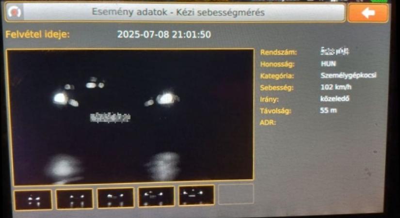 Ha azt hiszed, hogy éjjel nem lát a traffipax, akkor tévedsz