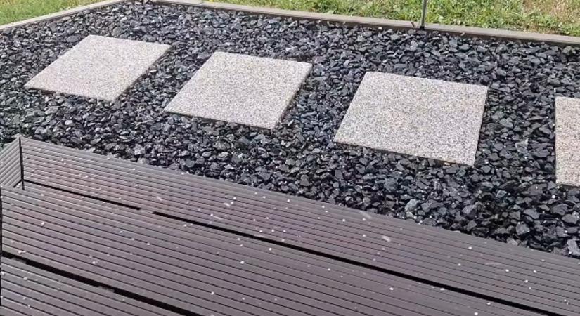 Videó: így csapott le a jégeső a vasi településre