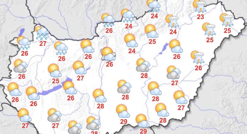 Gomolyfelhős, napos időre számíthatunk a hétvégén