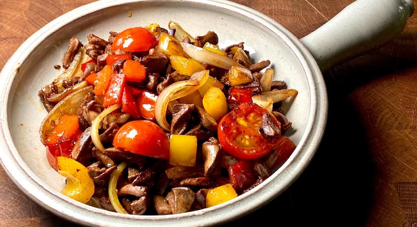 Hirtelen sült csirkeszív grillen