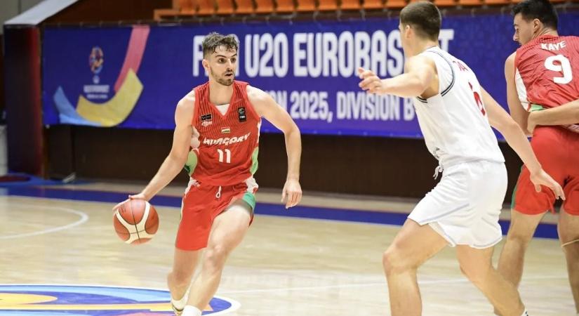 Szőke Bálint a magyarok egyik legjobbja volt az U20-as kosárlabda Eb-n
