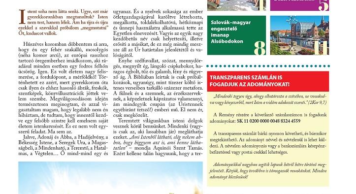 Ízelítő a Remény katolikus hetilap 28. számából