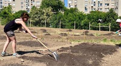 Elkészült Gazdagrét hatalmas közösségi kertje