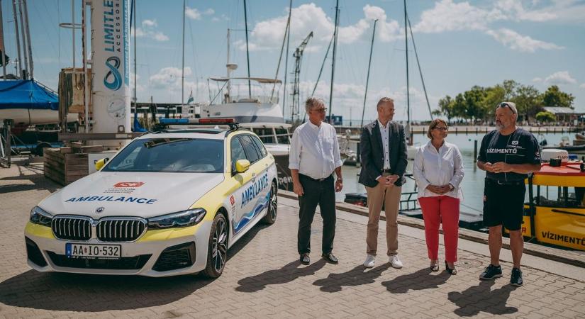 Az északi parton vetik be – BMW mentőtiszti gépkocsival gazdagodtak a vízimentők