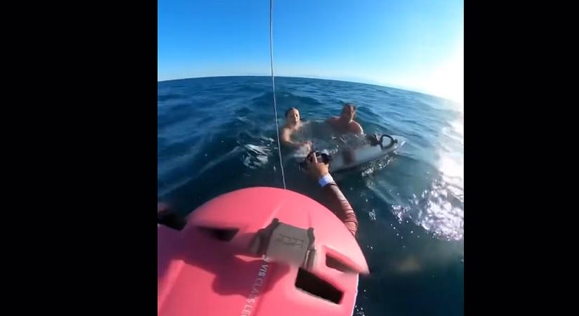 Magyar apát és 10 éves lányát mentették ki a tengerből Görögországban – videó