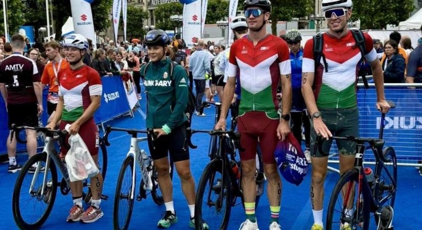 Rendkívül izgalmas versenyben villantak a magyar triatlonosok a vébén