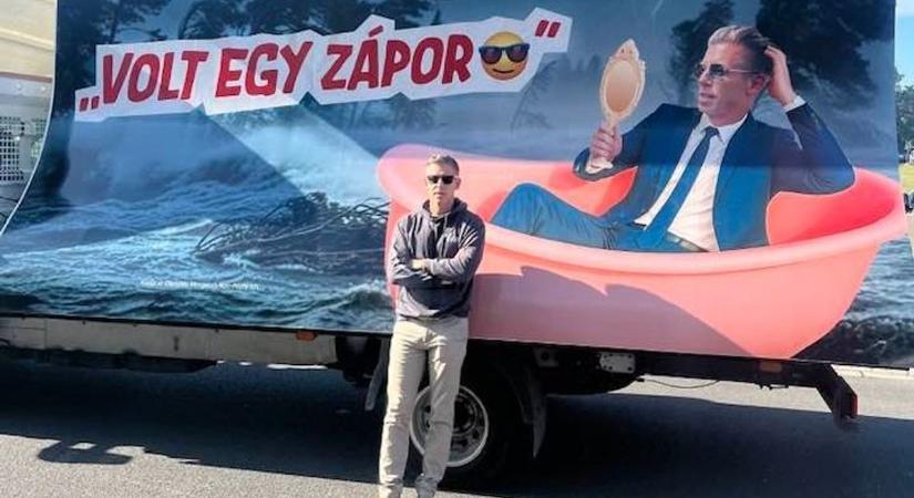 Körbement a rendezői utasítás: az egész ballib sajtóval megiratták, hogy Magyar az „őt lejárató plakát” előtt áll
