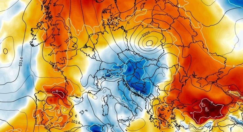 Térképeken mutatjuk, mekkora hőmérsékleti hullámvasúton megy keresztül időjárásunk