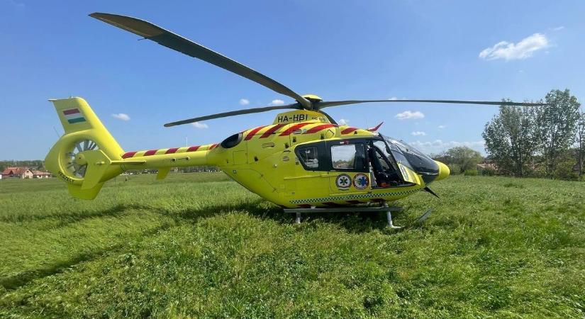 Siklóernyős zuhant le – mentőhelikopterrel vitték el a súlyosan sérült férfit