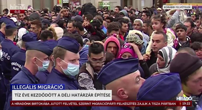 Tíz éve kezdődött meg a déli határzár építése  videó