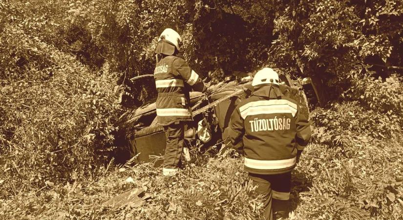 Félelmetes pillanatok a 381-es főúton - félpályás útzár Sátoraljaújhelynél