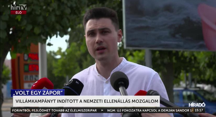 Villámkampányt indított a Nemzeti Ellenállás Mozgalom  videó