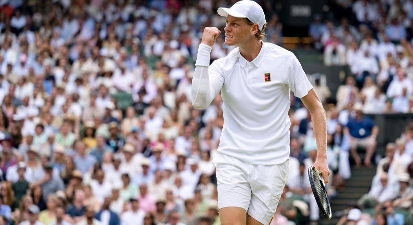 Tenisz: Jannik Sinner legyőzte a címvédőt, ő az új wimbledoni bajnok