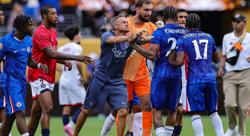 Luis Enrique a Chelsea játékosát lökdöste az elbukott klub-vb-döntő után