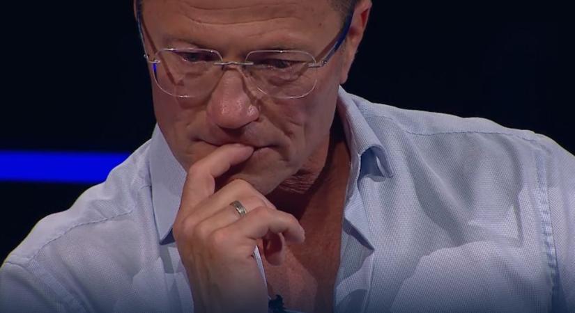 Stohl András elsírta magát a Legyen Ön is milliomos! stúdiójában