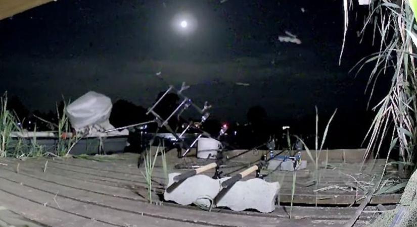 Motorcsónakos rántott vízbe egy horgászbotot a Dunán – videóval