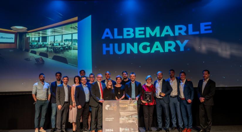 Az Év Irodája 2024 díj nyertese a nagyvállalati kategóriában - Albemarle Hungary Kft.