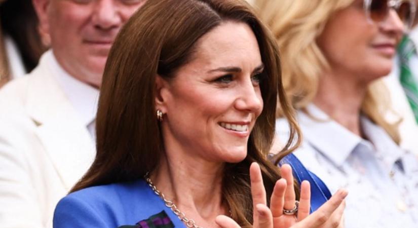 Katalin hercegné a családjával jelent meg Wimbledonban, de Lajos herceg nem tartott velük