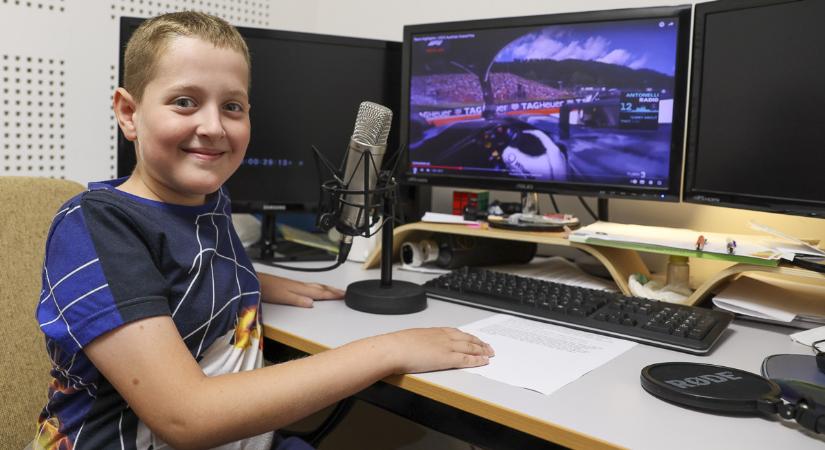 Győri kisfiú közvetítette a Forma-1-et