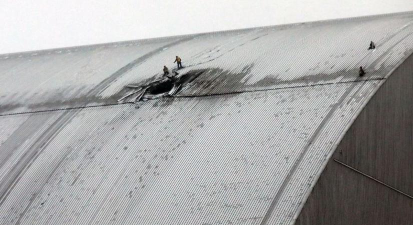 Százmillió eurónál is többe kerülne az orosz dróntámadásban megrongálódott csernobili reaktort védő szarkofág helyreállítása