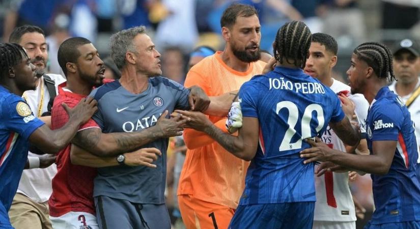 „Hülye voltam” – megszólalt Luis Enrique, miután benyomott egyet a Chelsea játékosának a klubvilágbajnokságon (VIDEÓ)