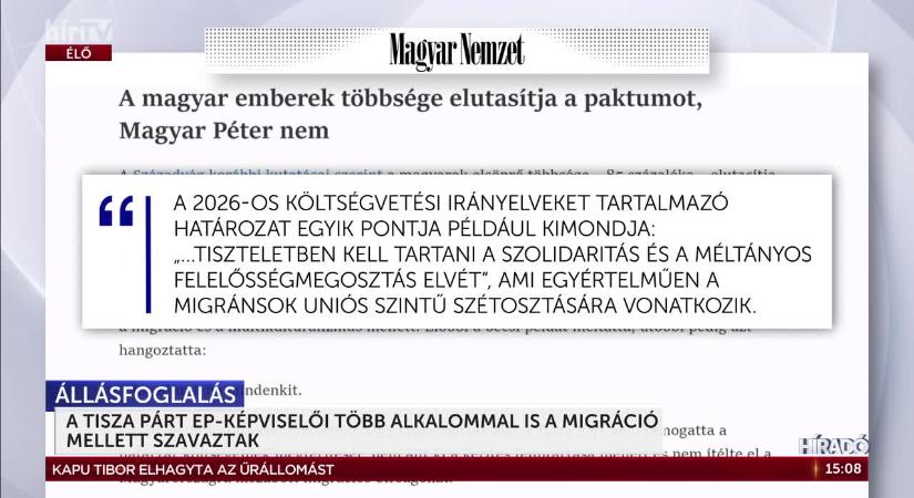 A Tisza Párt EP-képviselői több alkalommal is a migráció mellett szavaztak  videó
