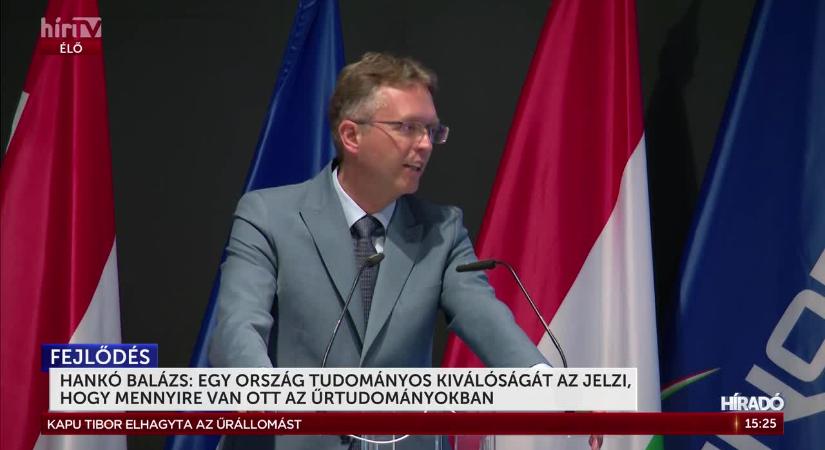 Hankó Balázs: Egy ország kutatási, oktatási, tudományos kiválóságát az jelzi, hogy mennyire van ott az űrtudományokban  videó