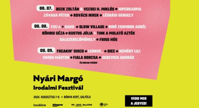 Röhrig Gézától a Hiperkarmáig: a Káli-medencébe vár a Nyári Margó!