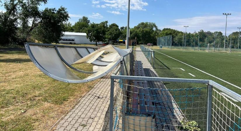 Pusztított a vihar a vásárhelyi stadionban, veszélyben a hazai meccsek